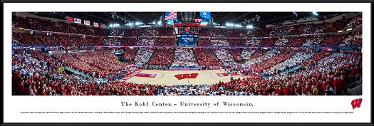 Wisconsin Badgers At Kohl Center Panorama Poster - the Stadium Shoppe